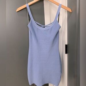 Marciano Ice Blue Bodycon Mini Dress S